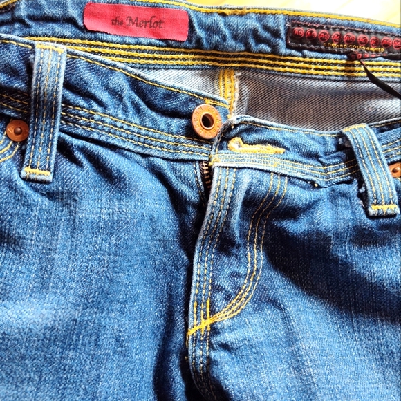 Adriano Goldschmied the Merlot bootcut jeans in medium blue wash - Picture 4 of 5